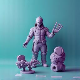 Icon representing 3D modelling or animation